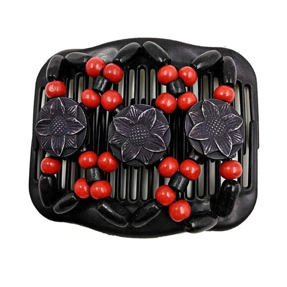 4 Pcs Wood Double Combs Magic Hair Clips Women Hair Combs Bun Maker Hair Accesso - Picture 6 of 7